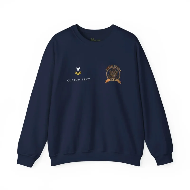 Custom Navy DD-214 Sweatshirt – Never Underestimate an Old Man Personalized Name & Rank