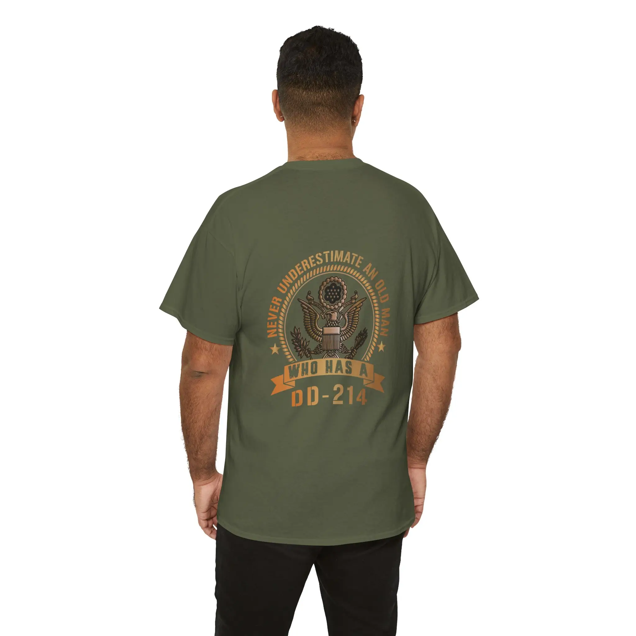 Custom Army DD-214 T-shirt – Never Underestimate an Old Man