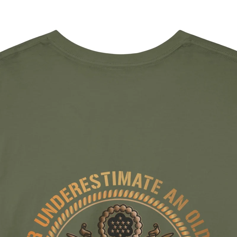 Custom Army DD-214 T-shirt – Never Underestimate an Old Man