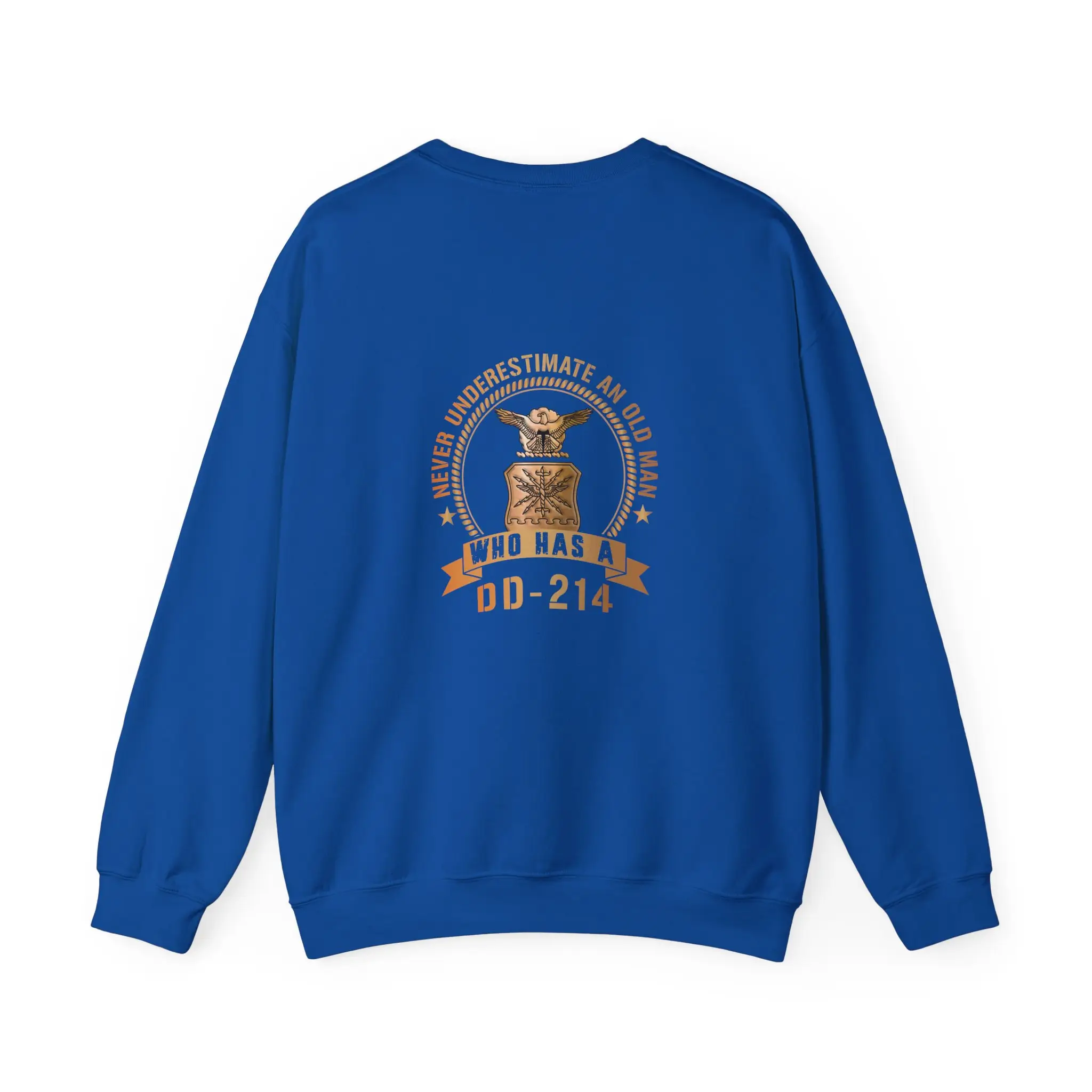 Custom USAF DD-214 Sweatshirt – Never Underestimate an Old Man