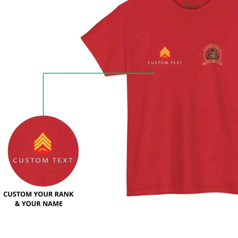 Custom USMC DD-214 T-tshirt – Never Underestimate an Old Man