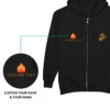 Custom Veterans Day USMC Zip Hoodie - Honoring All Who Served #000062
