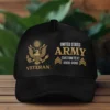 Customized U.S Veteran Embroidered Hat – Personal Rank, Branch & Service Years #000080