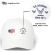 Customized U.S. Air Force Veteran Hat – Personalize Rank, Name & Service Years #000066