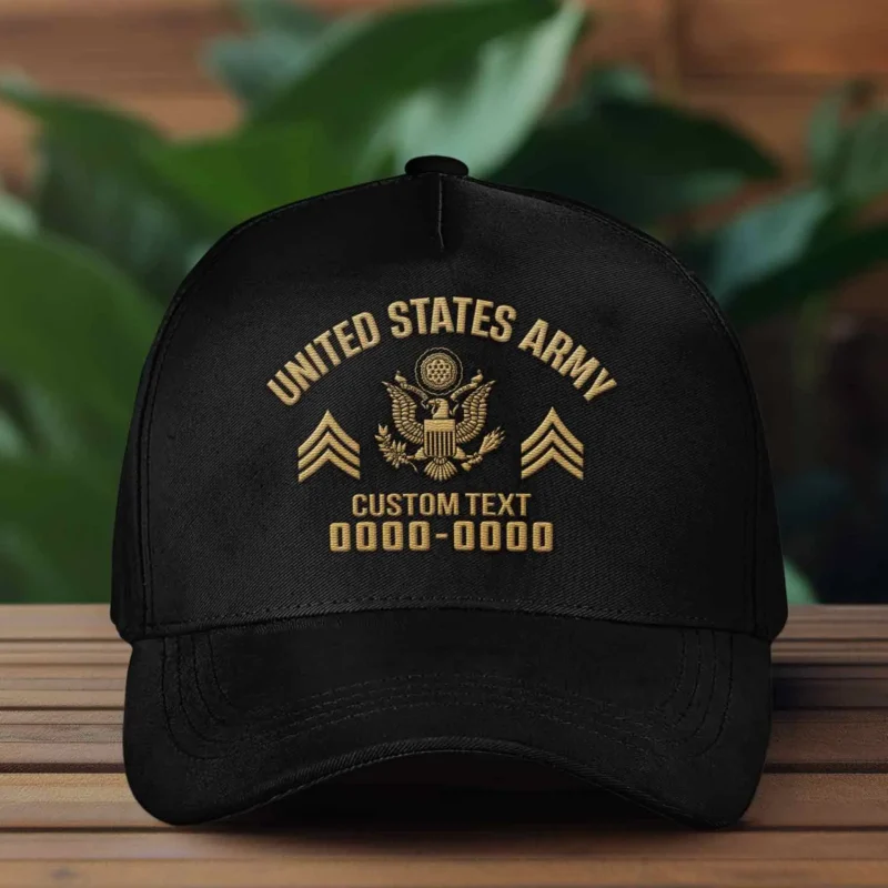 Customized U.S. Army Veteran Embroidered Hat #000075