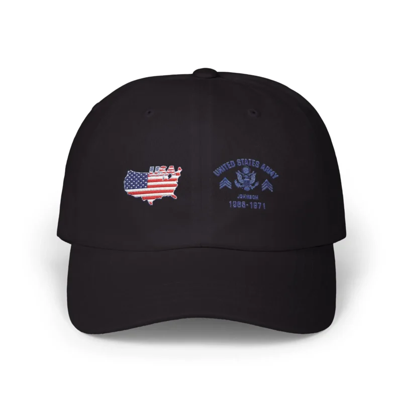 Customized U.S. Army Veteran Hat – Personalize Rank, Name & Service Years #000068