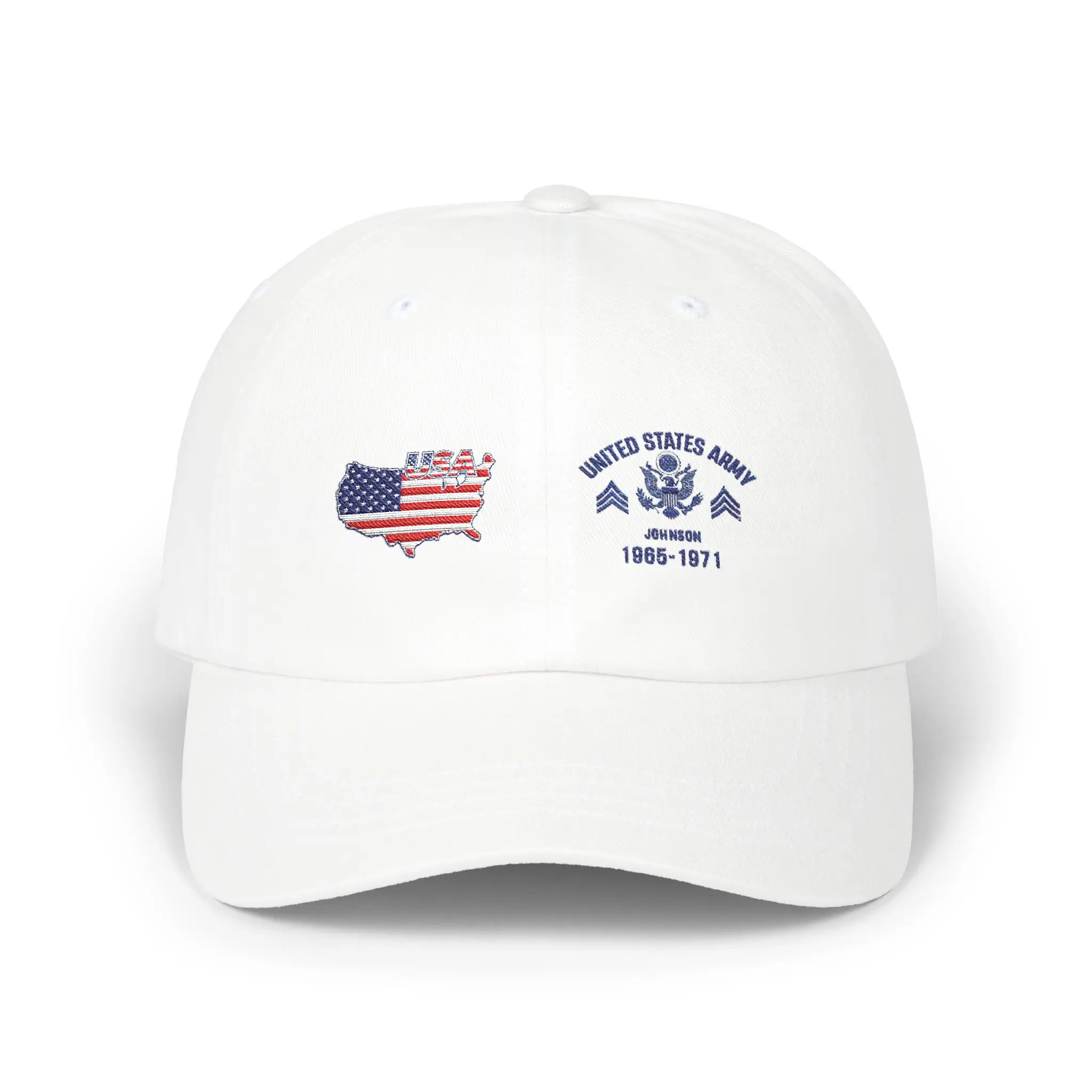 Customized U.S. Army Veteran Hat – Personalize Rank, Name & Service Years #000068
