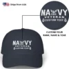 Customized U.S. Navy Veteran Embroidered Hat – Personal Rank, Name & Service Years #000072