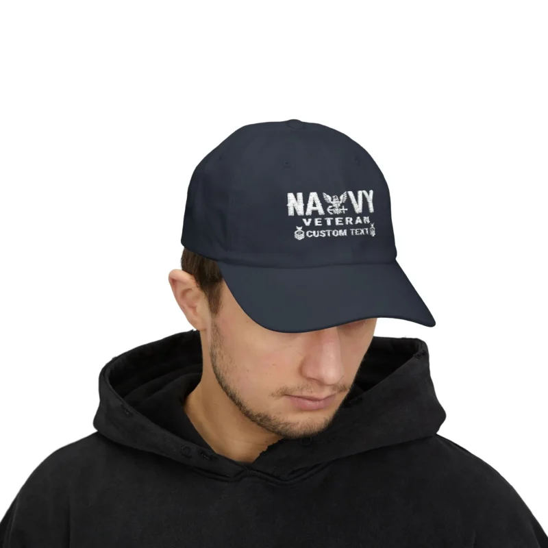 Customized U.S. Navy Veteran Embroidered Hat – Personal Rank, Name & Service Years #000072