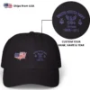 Customized U.S. Navy Veteran Hat – Personalize Rank, Name & Service Years #000067