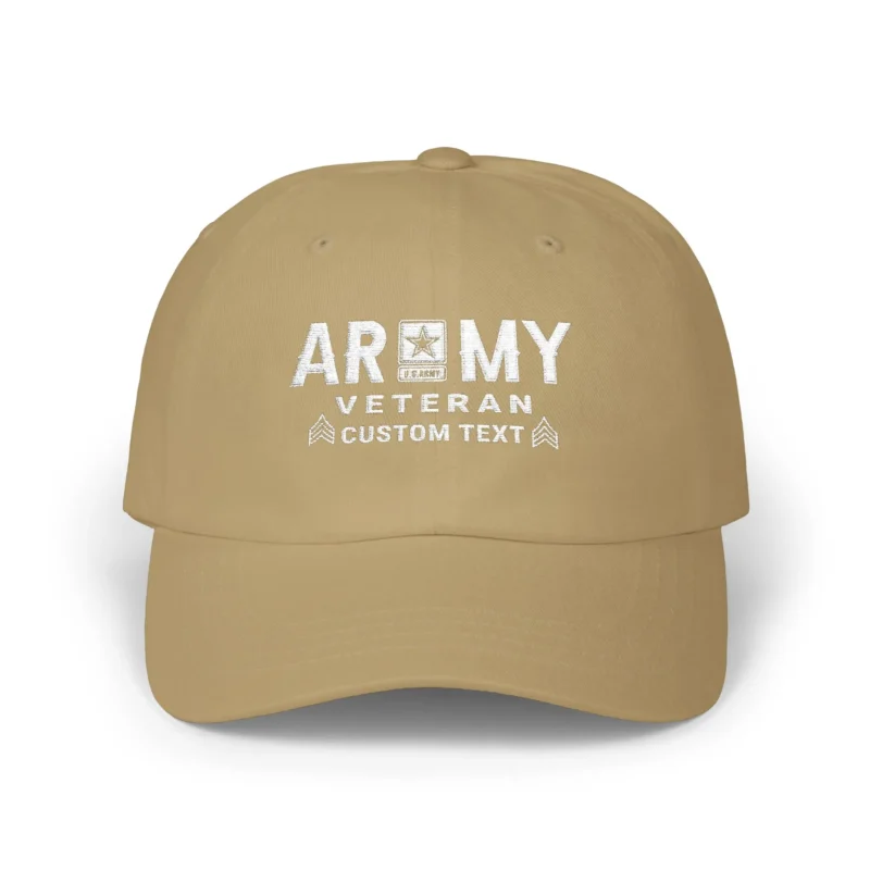 Customized U.S. Army Veteran Camo Embroidered Hat – Personal Rank, Name & Service Years #000071
