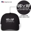Customized USAF Veteran Embroidered Hat – Personal Rank, Name & Service Years #000073