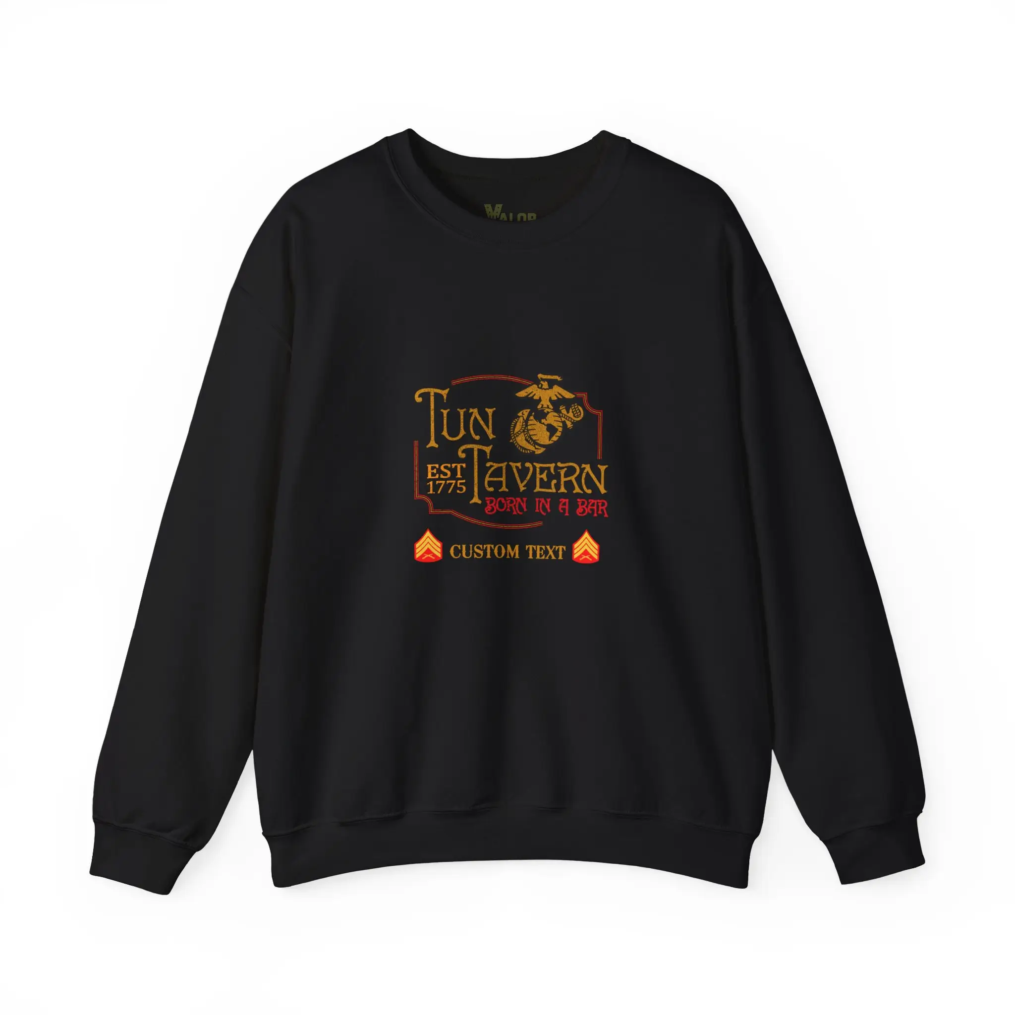 Customized USMC Tun Tavern Born In A Bar Sweatshirt #000057