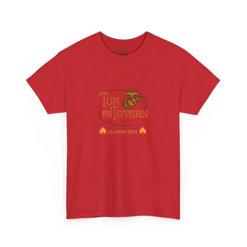 Customized USMC Tun Tavern Born In A Bar T-shirt #000057