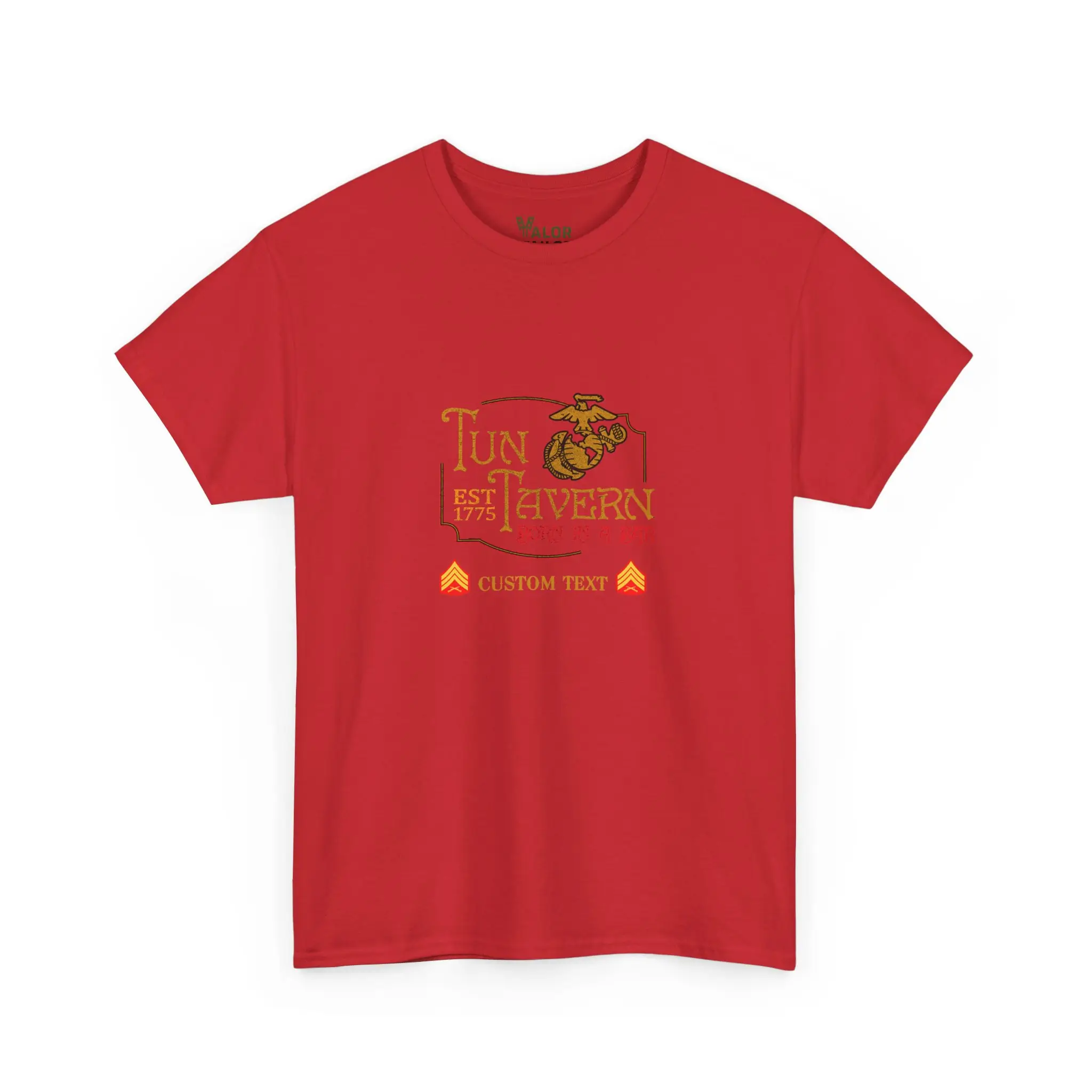 Customized USMC Tun Tavern Born In A Bar T-shirt #000057