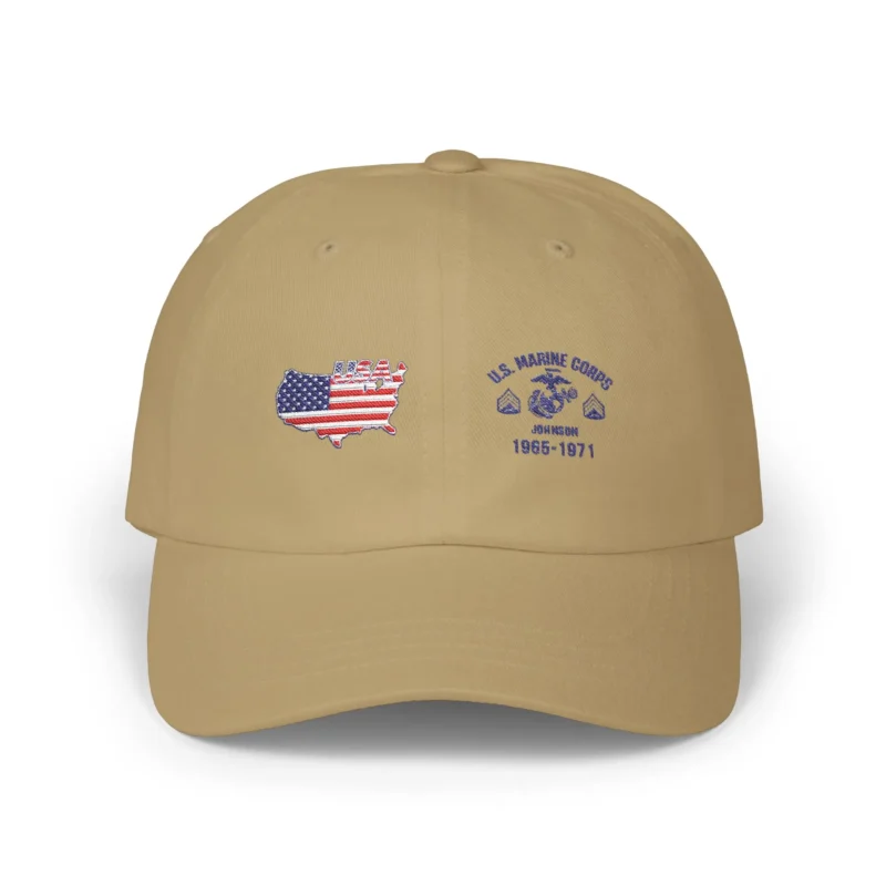 Customized USMC Veteran Hat – Personalize Rank, Name & Service Years #000064