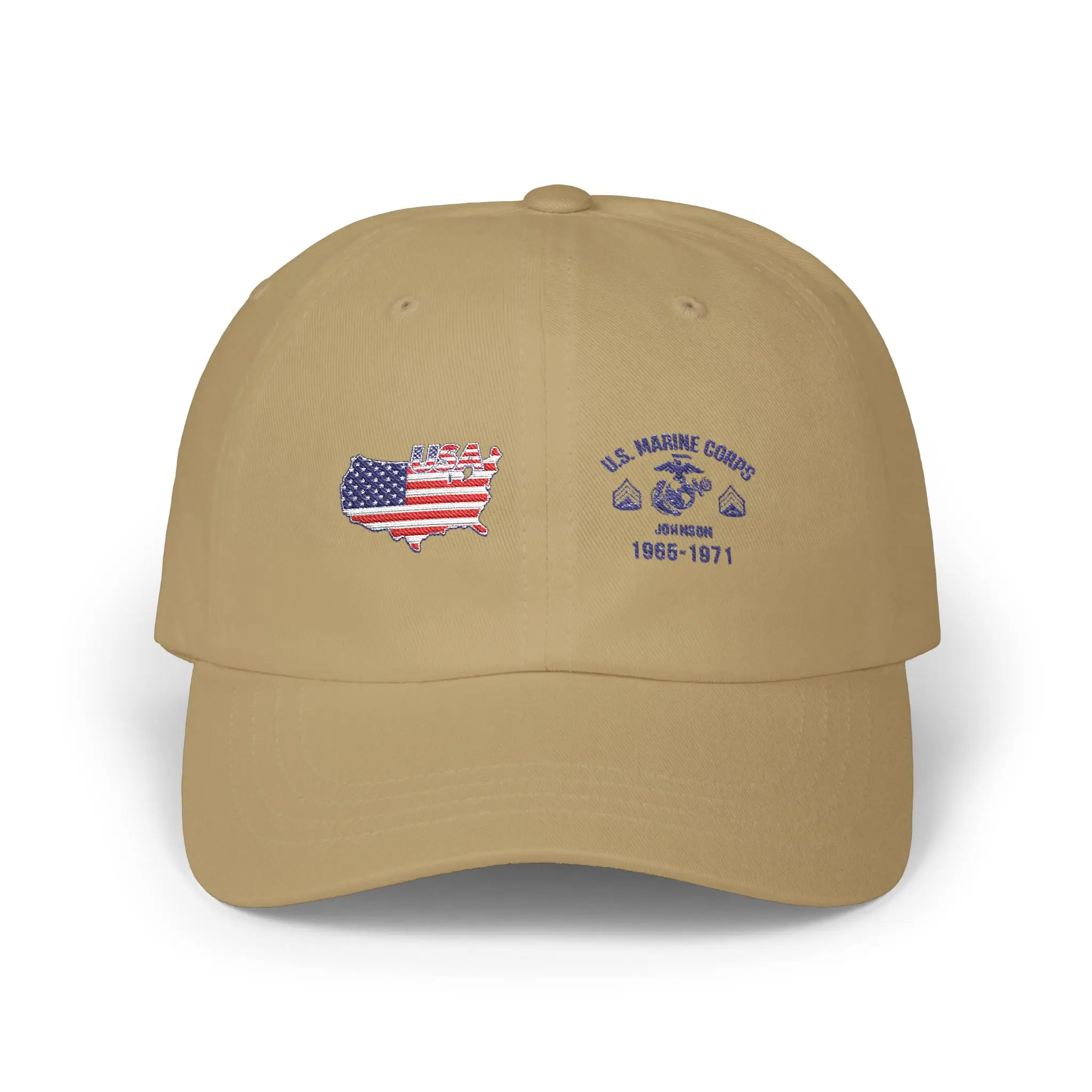 Customized USMC Veteran Hat – Personalize Rank, Name & Service Years #000064