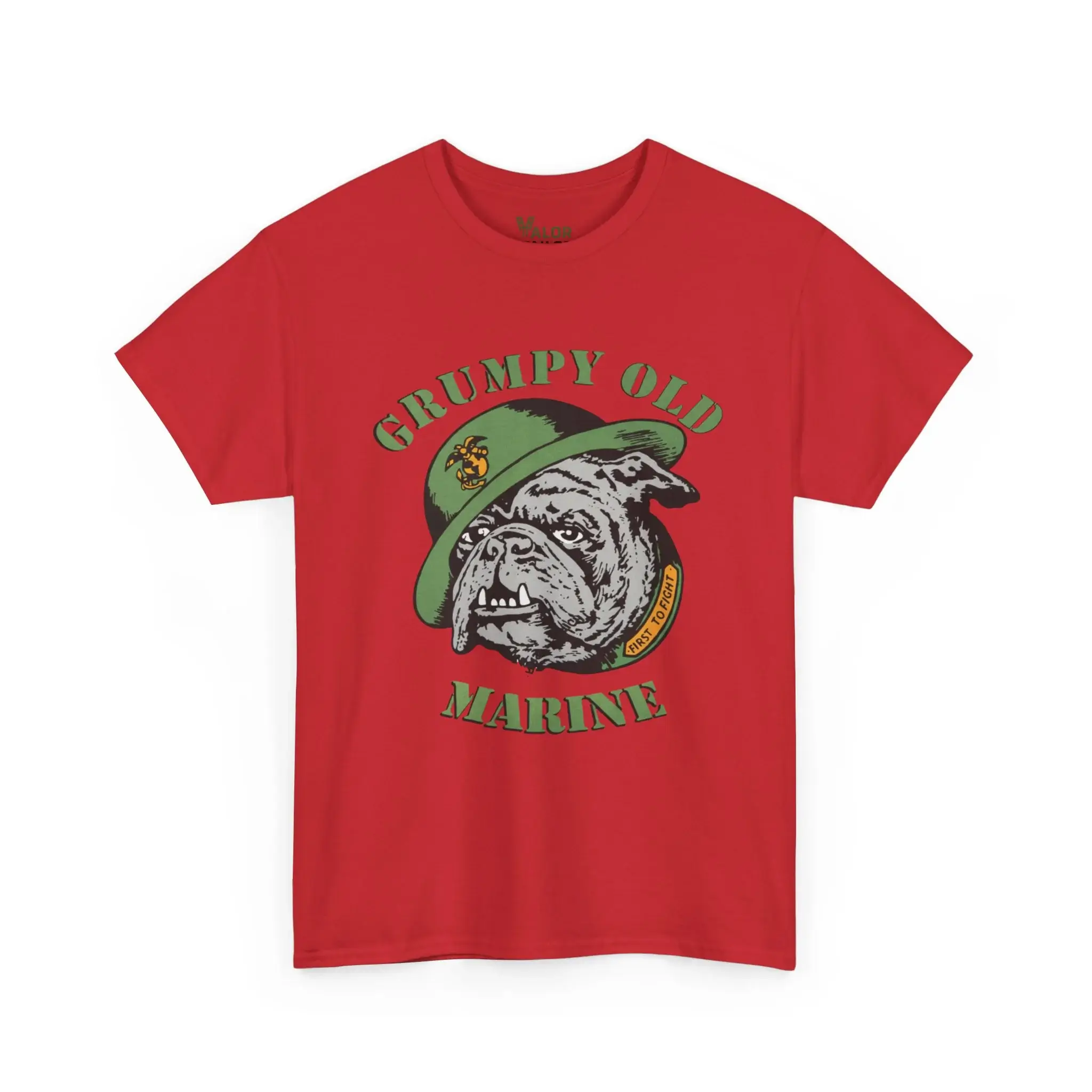 Grumpy Old Marine Bulldog Funny USMC Veteran T-Shirt