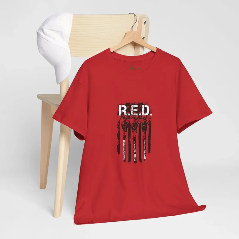 R.E.D. Remember Everyone Deployed Shirt – Support Our Deployed Heroes Tee