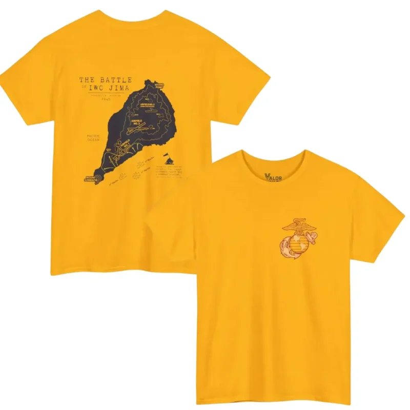 The Battle of Iwo Jima 1945 USMC Heritage Tribute T-Shirt