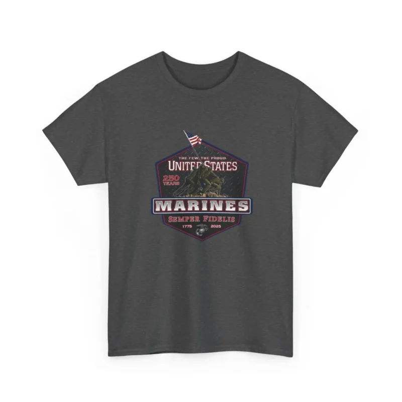 US Marines 250 Years Anniversary Semper Fidelis Tribute T-Shirt