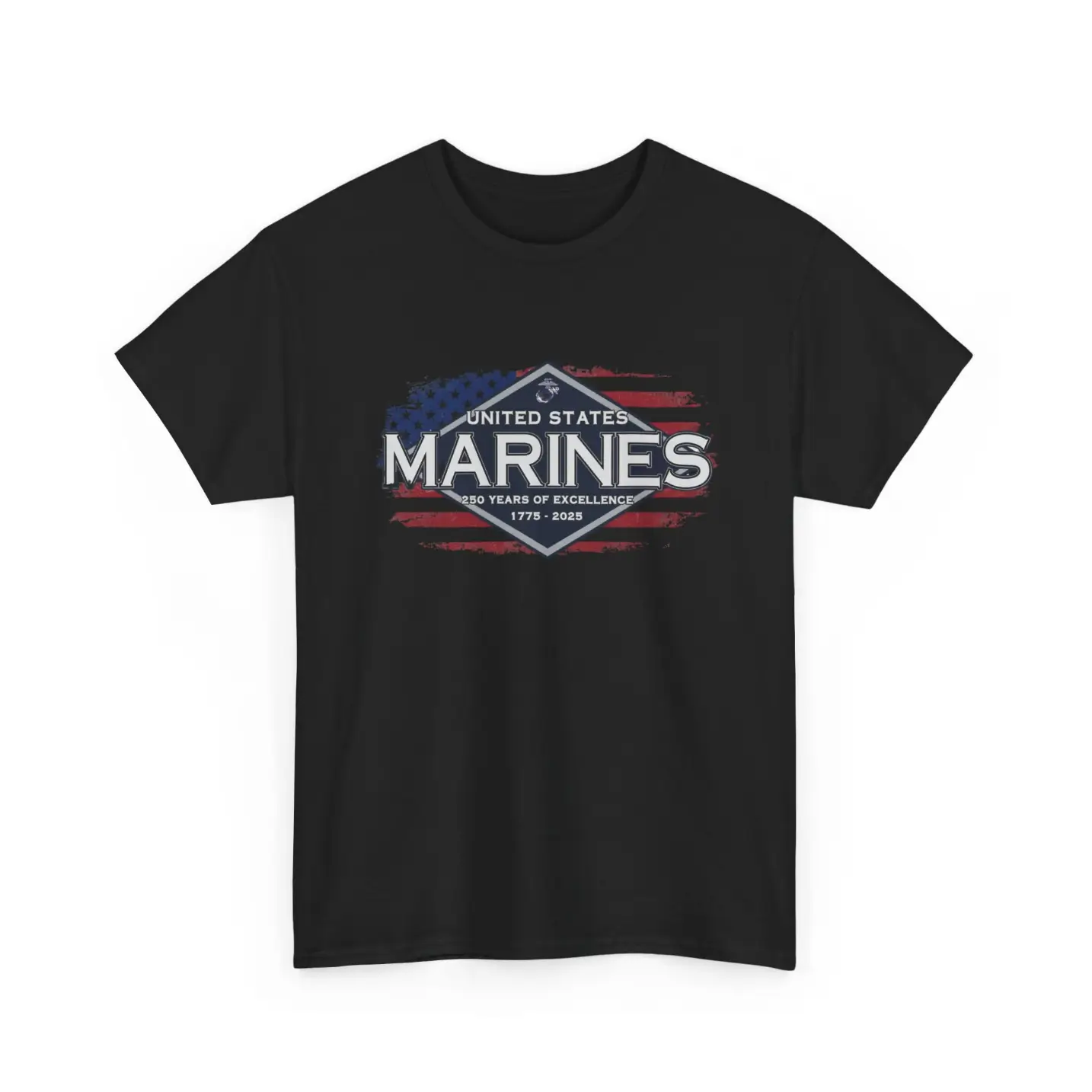 US Marines 250th Anniversary T-Shirt – 1775–2025 Heritage Military Tee