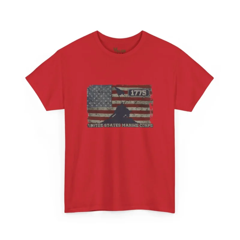 USMC 1775 American Flag Iwo Jima Marine Corps Heritage T-Shirt