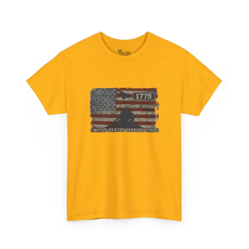 USMC 1775 American Flag Iwo Jima Marine Corps Heritage T-Shirt