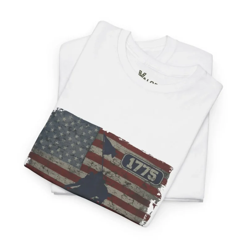 USMC 1775 American Flag Iwo Jima Marine Corps Heritage T-Shirt