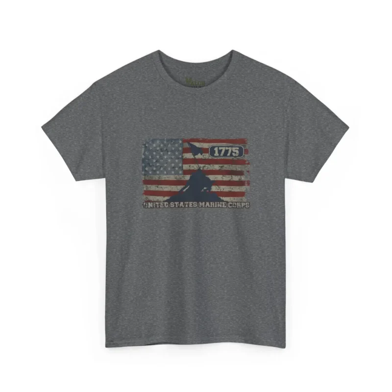 USMC 1775 American Flag Iwo Jima Marine Corps Heritage T-Shirt