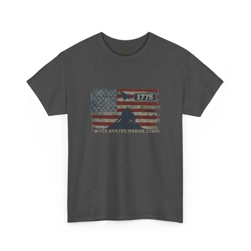 USMC 1775 American Flag Iwo Jima Marine Corps Heritage T-Shirt