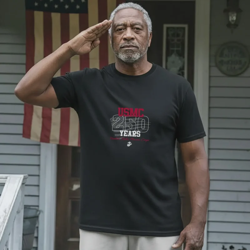 USMC 250 Years Anniversary Shirt – Minimalist Marine Corps Tribute Tee