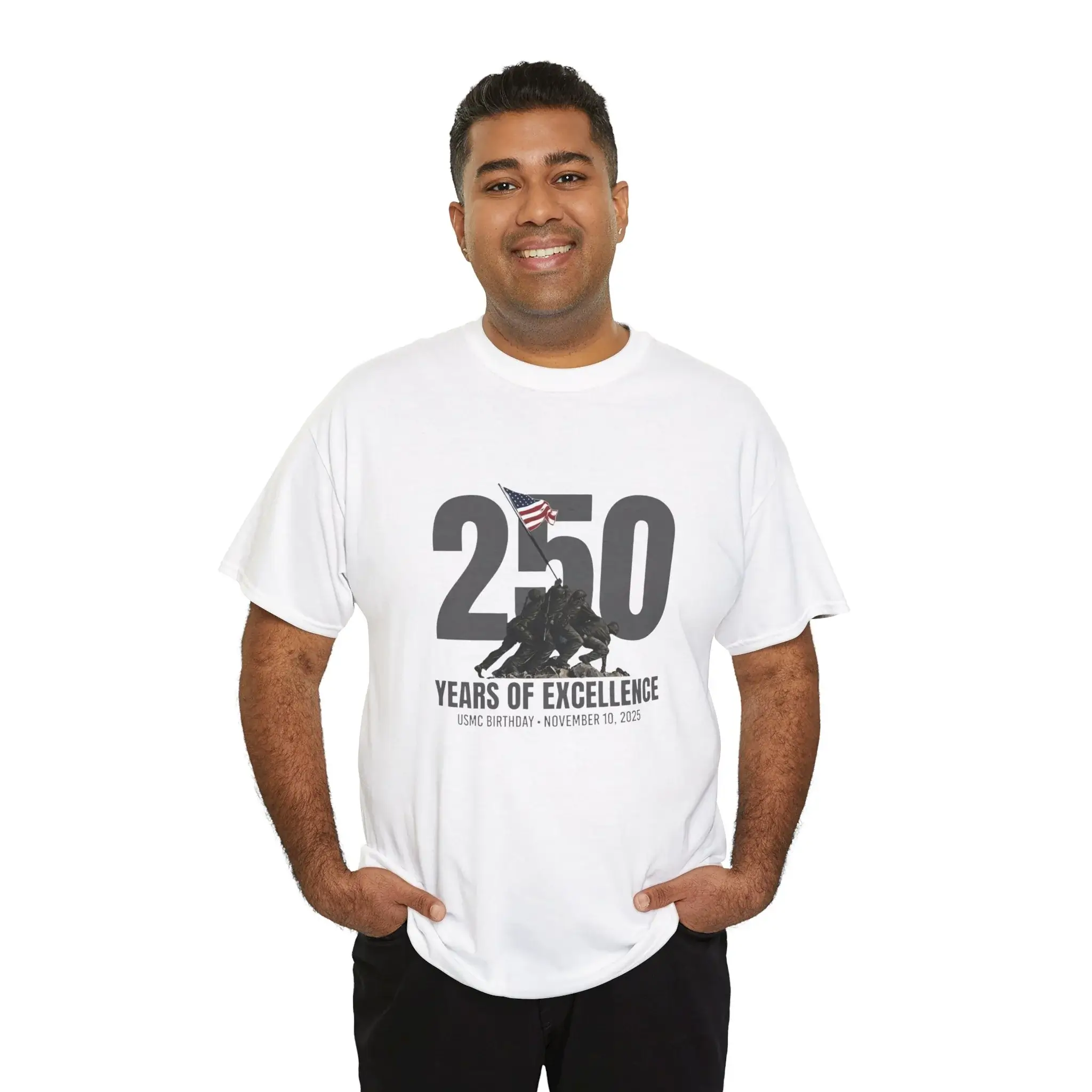 USMC 250th Anniversary “Years of Excellence” Marine Corps Birthday T-Shirt
