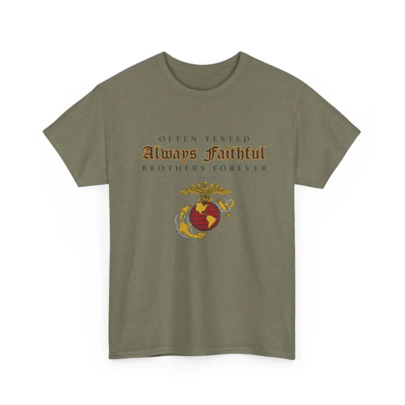 USMC “Always Faithful Brothers Forever” Marine Corps Tribute T-Shirt