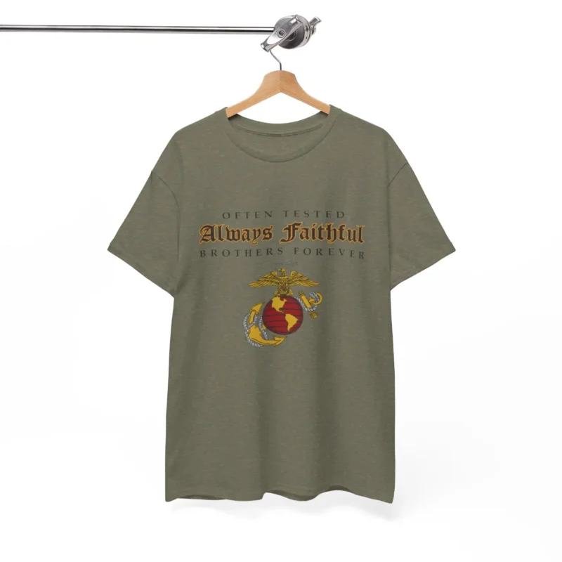 USMC “Always Faithful Brothers Forever” Marine Corps Tribute T-Shirt