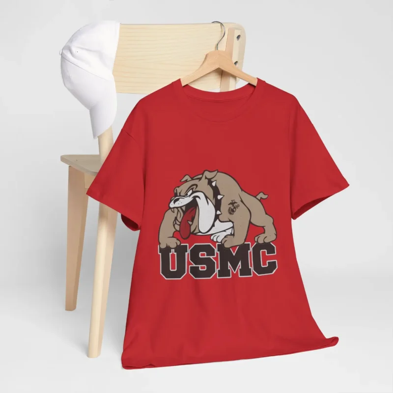 USMC Bulldog Mascot “Devil Dog” Marine Corps Pride T-Shirt