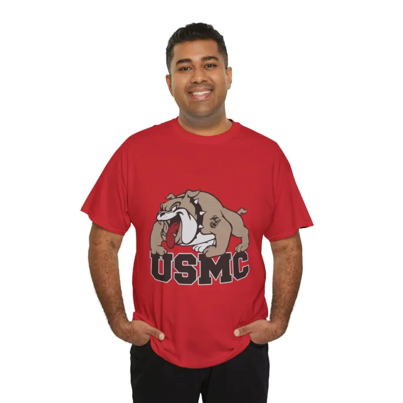 USMC Bulldog Mascot “Devil Dog” Marine Corps Pride T-Shirt
