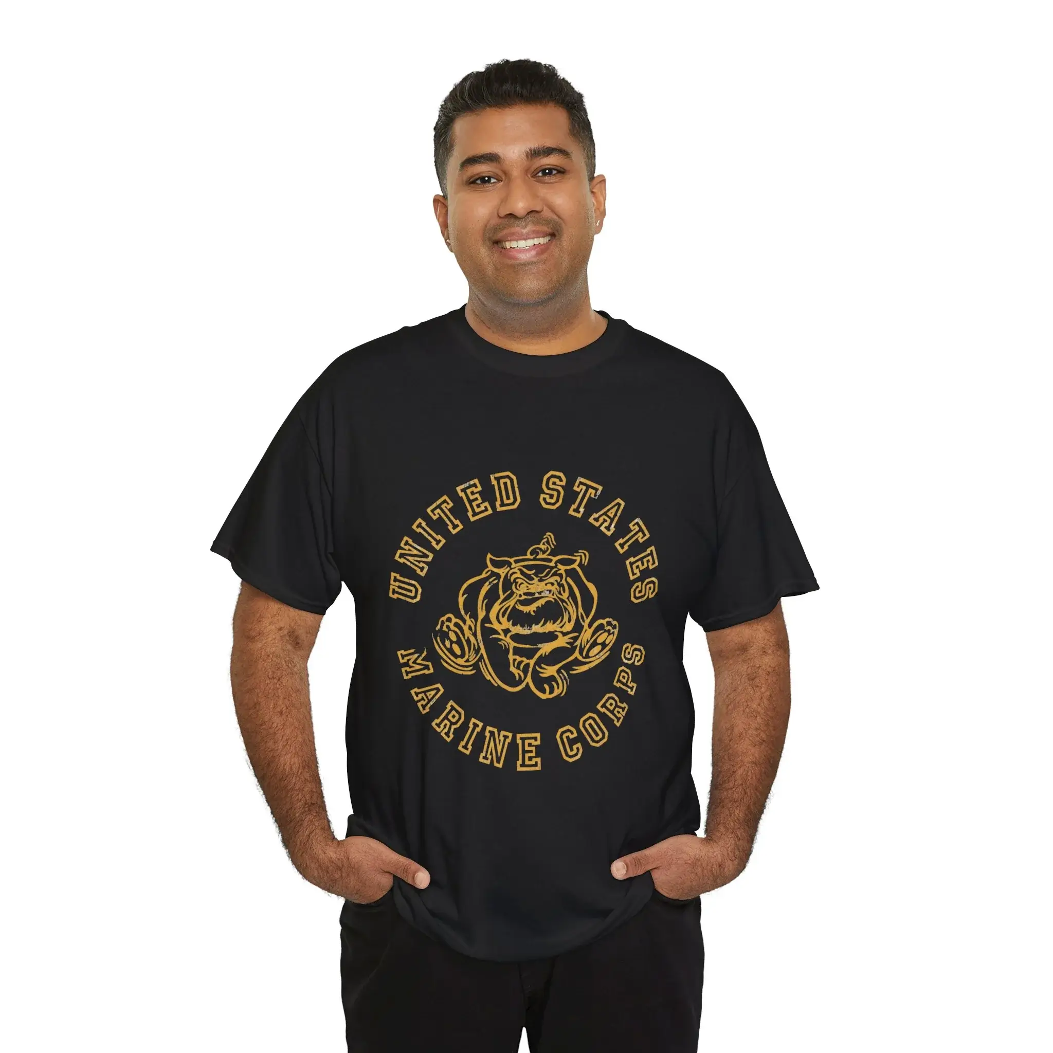 USMC Bulldog Mascot Vintage United States Marine Corps T-Shirt