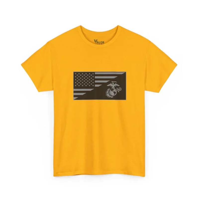 USMC Eagle Globe & Anchor American Flag Patriotic T-Shirt