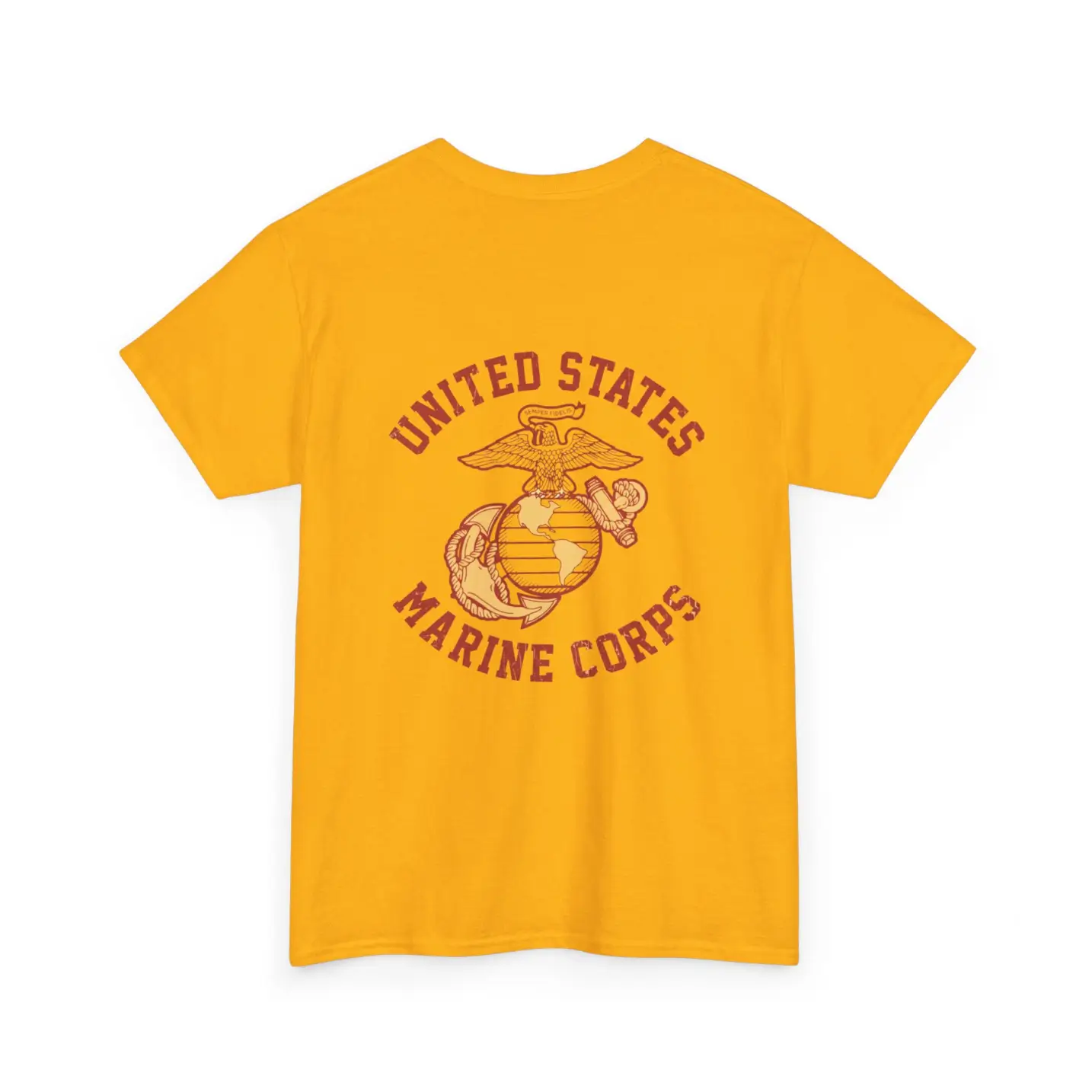 USMC Eagle Globe & Anchor Back Print Marine Corps T-Shirt