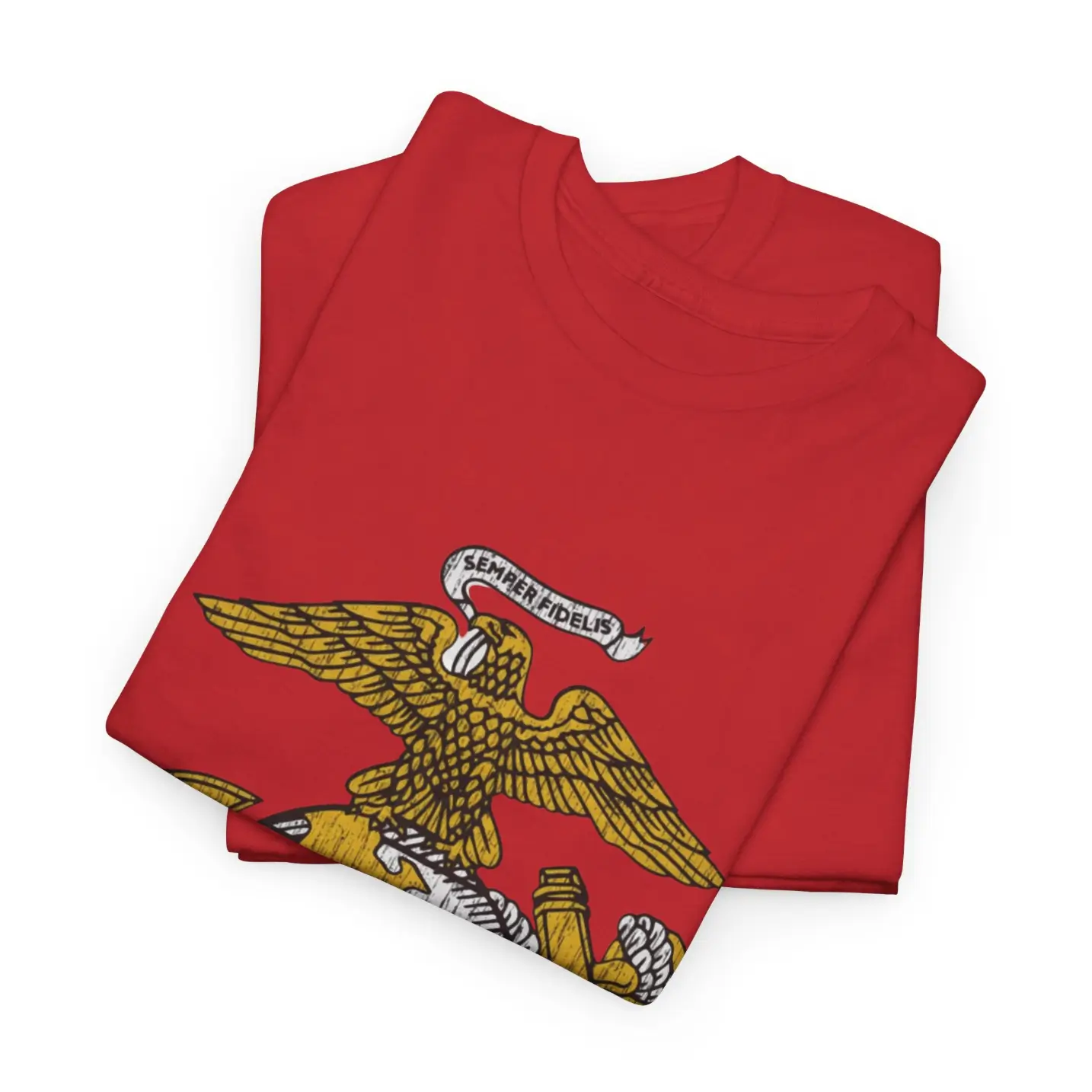 USMC Eagle Globe and Anchor Vintage Distressed Emblem T-Shirt