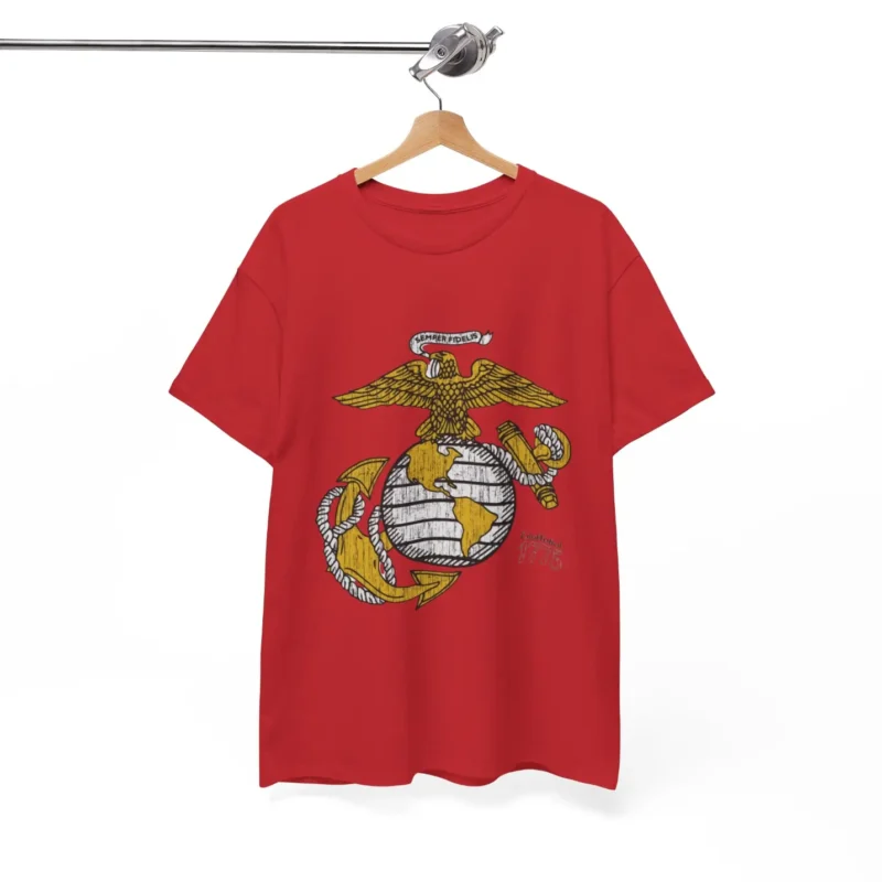 USMC Eagle Globe and Anchor Vintage Distressed Emblem T-Shirt