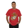 USMC Eagle Globe and Anchor Vintage Distressed Emblem T-Shirt