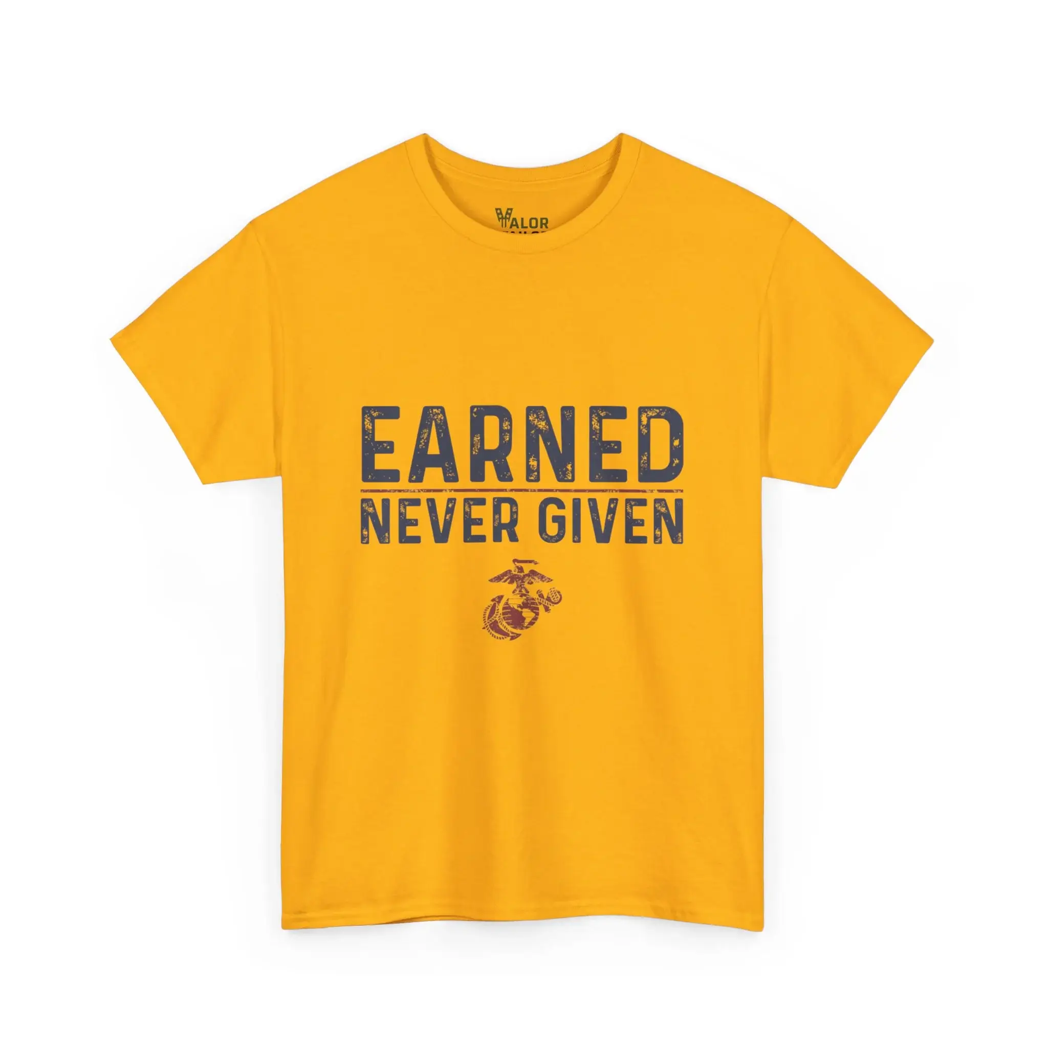 USMC “Earned Never Given” Marine Corps Motivational T-Shirt