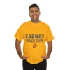 USMC “Earned Never Given” Marine Corps Motivational T-Shirt