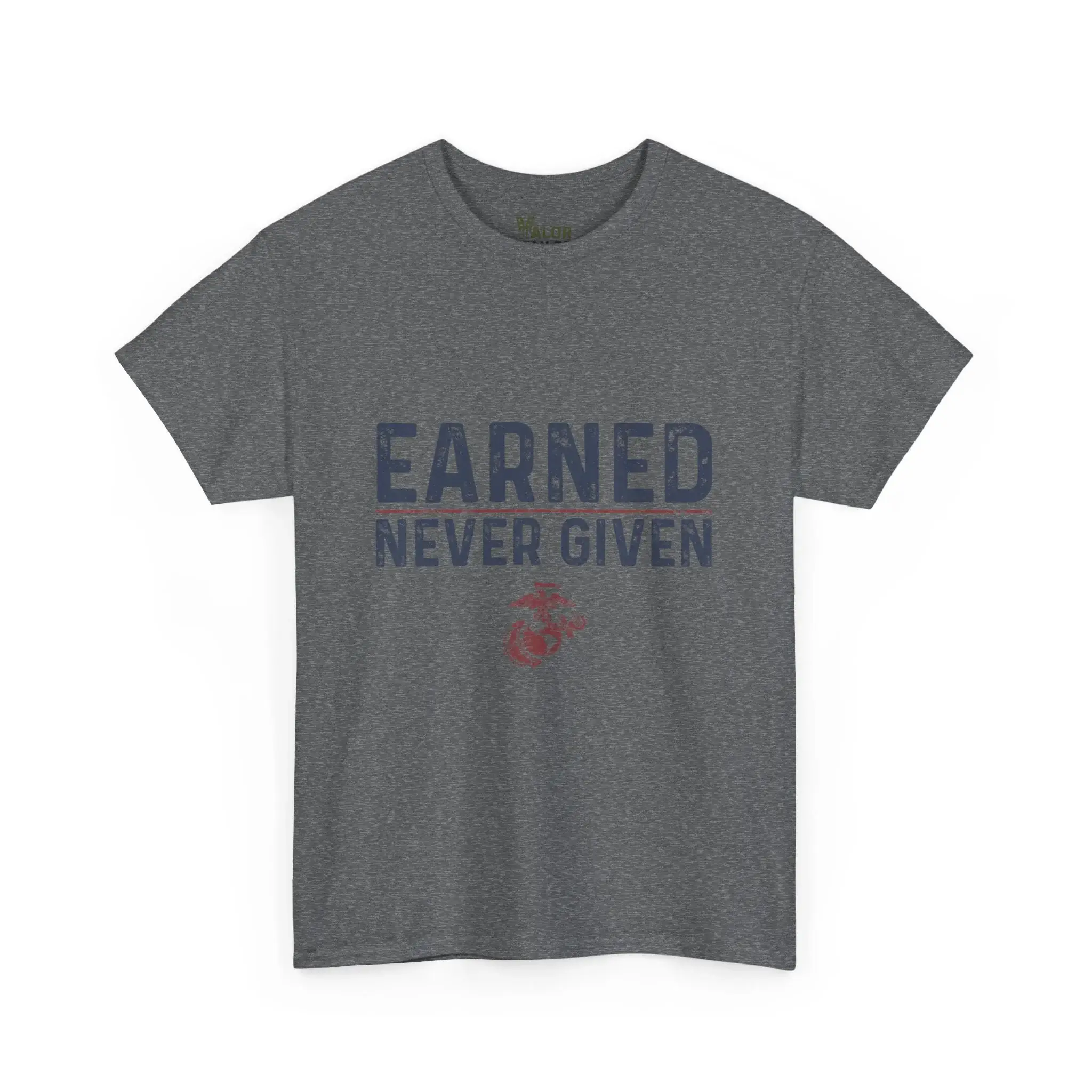 USMC “Earned Never Given” Marine Corps Motivational T-Shirt