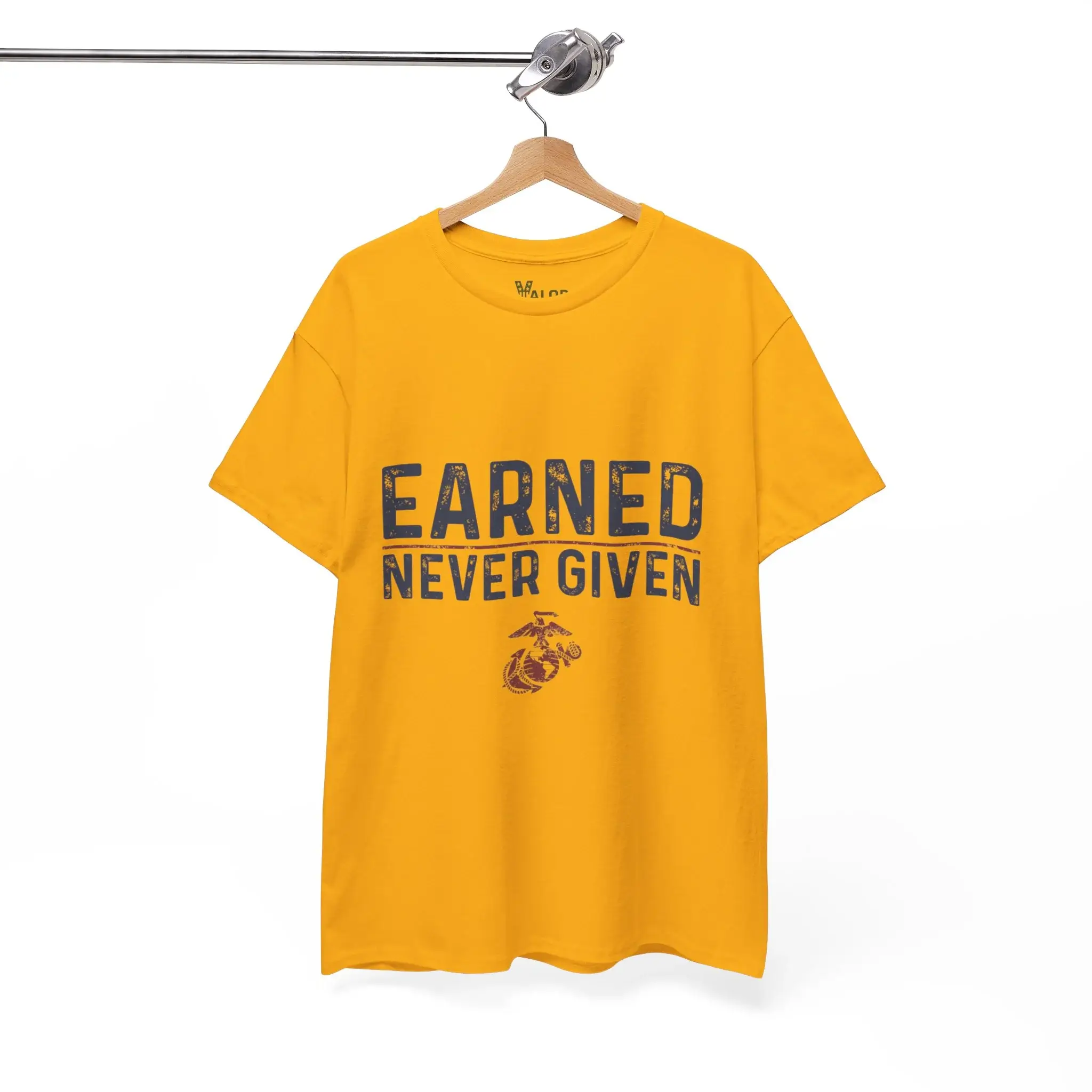 USMC “Earned Never Given” Marine Corps Motivational T-Shirt