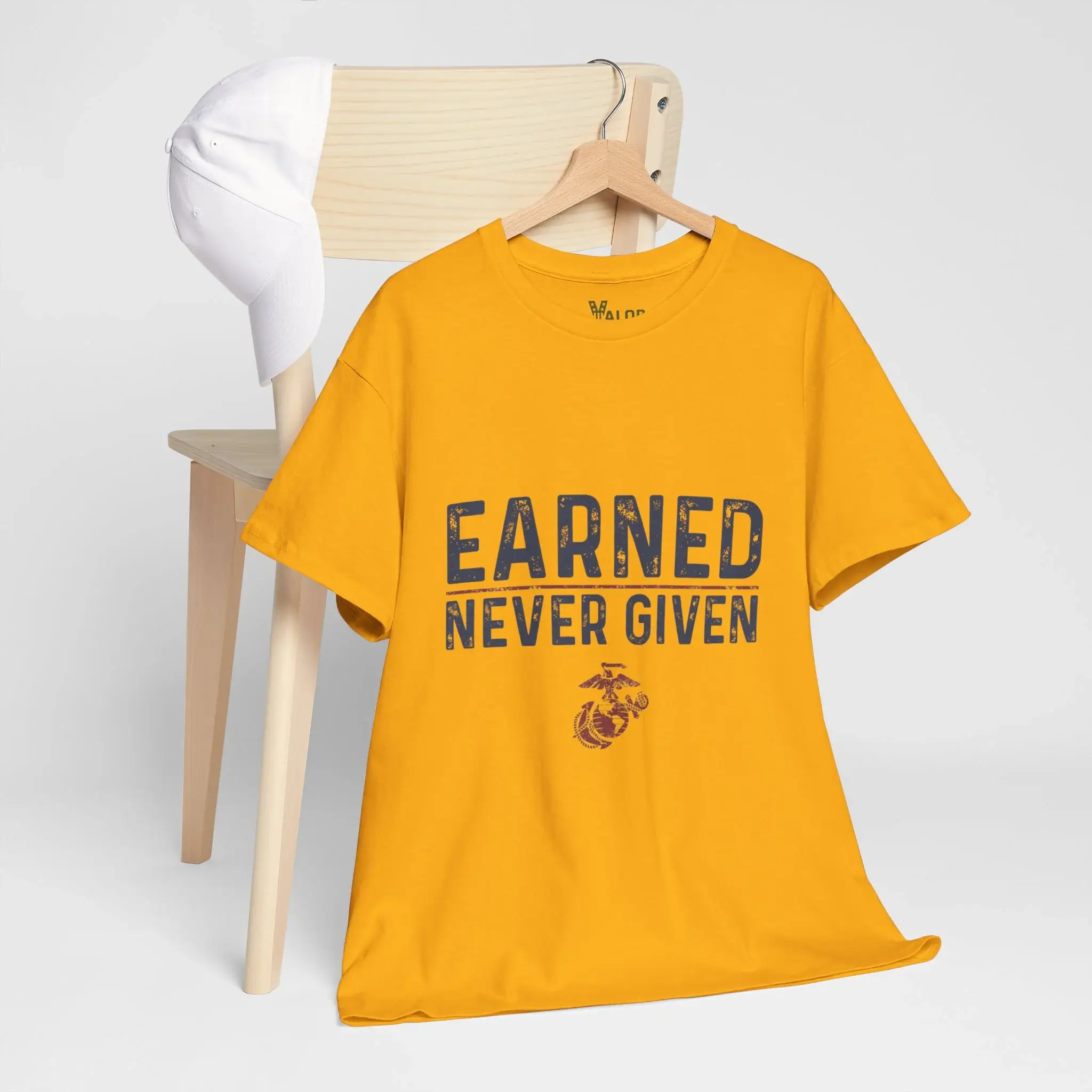 USMC “Earned Never Given” Marine Corps Motivational T-Shirt