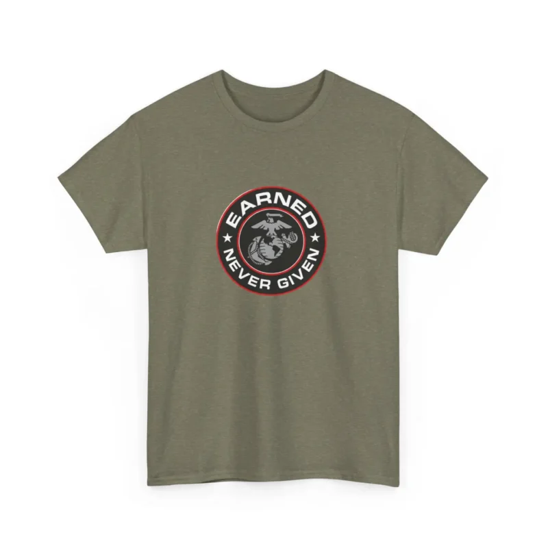USMC “Earned Never Given” Marine Corps Tribute T-Shirt