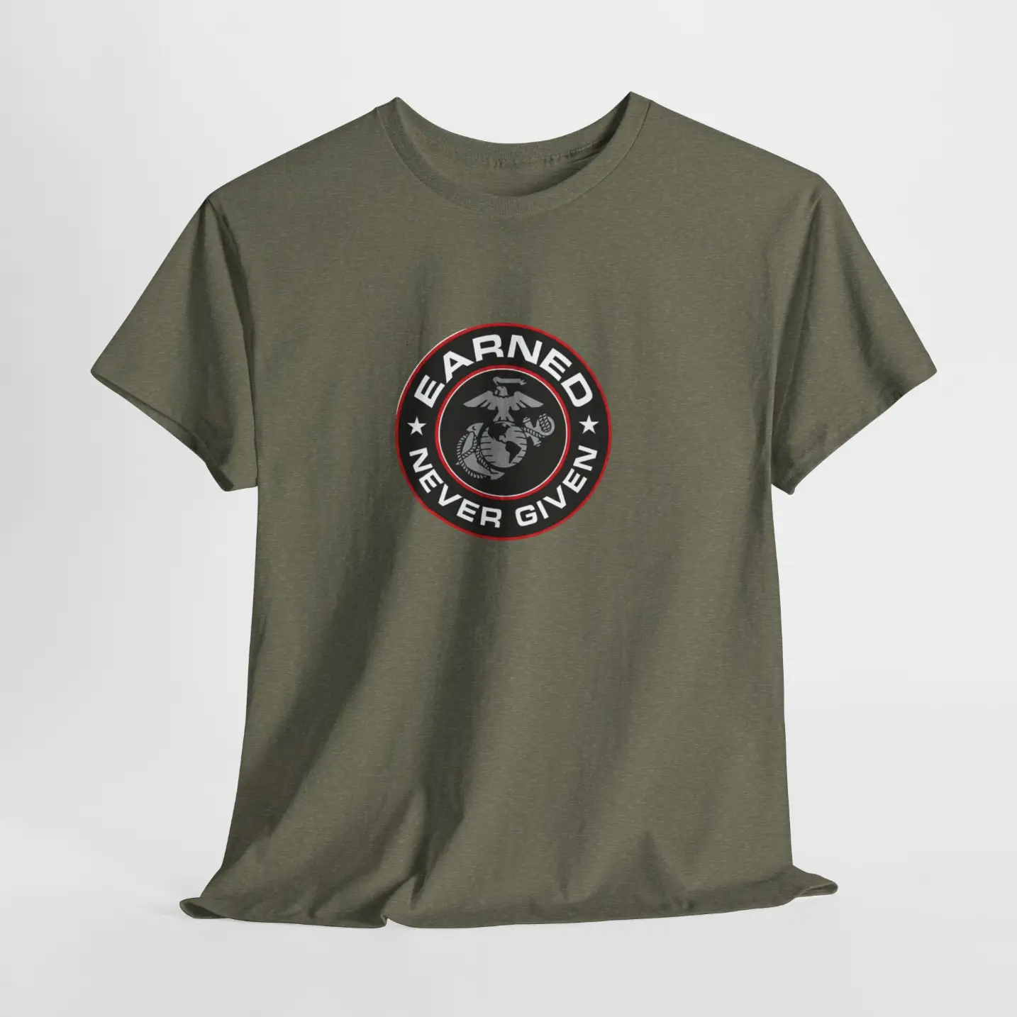 USMC “Earned Never Given” Marine Corps Tribute T-Shirt